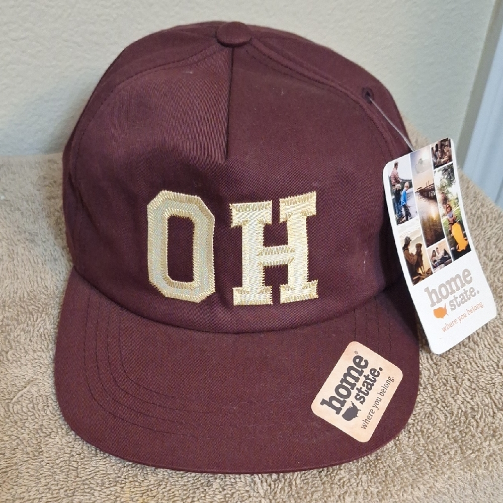 Home State Maroon Cap with OH Embroidery